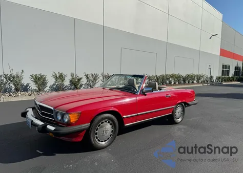 1987 Mercedes-Benz 560 Sl из США, поврежденный, VIN WDBBA48D3HA064333